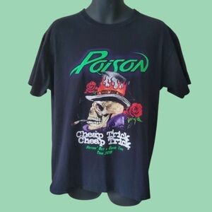 Poison and Cheap trick tour concert tee large